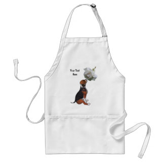 Tablier Mignonne Beagle Chiot Blanc Rose Animal