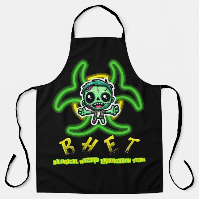 Tablier Mignonne, drôle de zombie (Recto)
