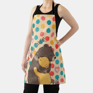 Tablier Mignonne maman Apron, cadeau de jour mère, Meilleu