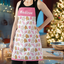 Mignonne Motif Biscuit Rose Personnalisé Cuisine