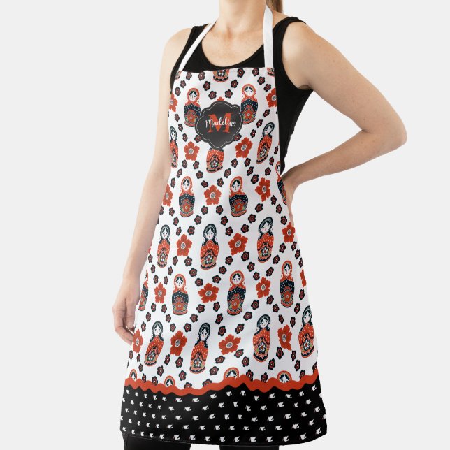 Tablier Mignonne poupée de nidification Matryoshka de Noël (Insitu)