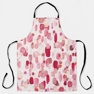 Tablier Mignonnes Zones Rouges Roses Simples