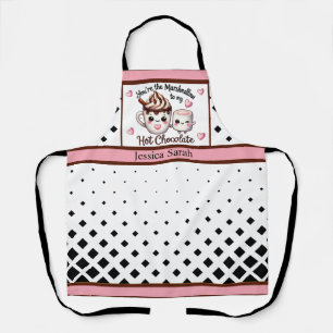 Tablier Mignons marshmallows et chocolats Kawaii