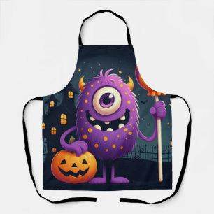 Tablier Mignons, violet ruse ou le monstre qui traite