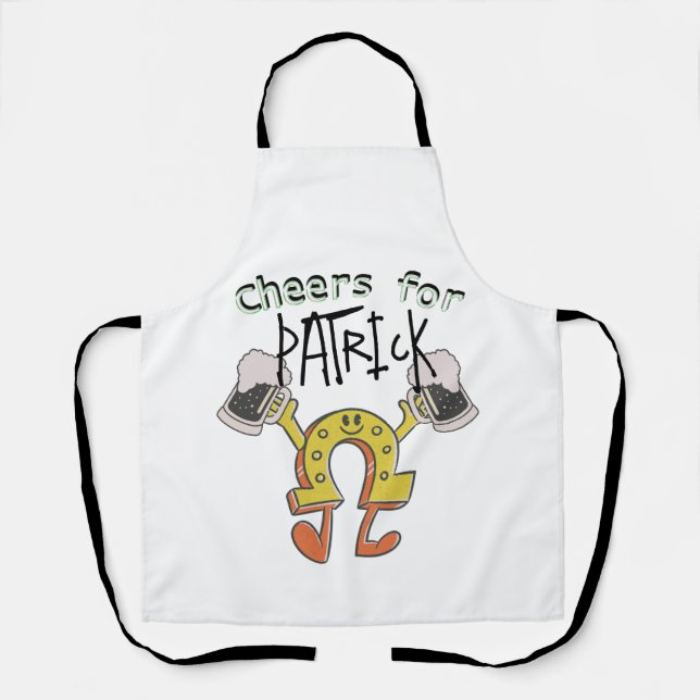 Tablier Mikitiez la menthe verte chance chanteuse saintpat (Recto)