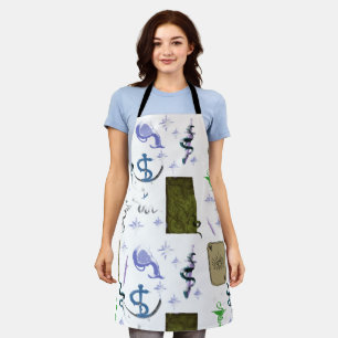 Tablier Mikitiez serpent serpent magie sorcière