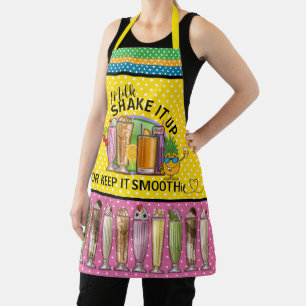 Tablier Milkshake and Smoothie All-Over Print Apron