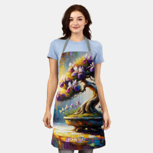 Tablier Mini arbre violet mou Imaginaire