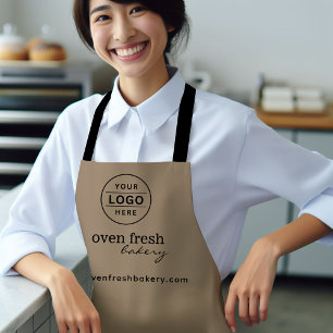 Tablier Mini Brown Business Logo Pâtisserie Chef boulanger