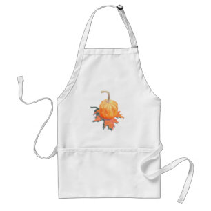 Tablier Mini Citrouille sur feuille de chêne