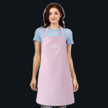 Tablier Miniature minimaliste rose clair avec initiales mo<br><div class="desc">Mini-moderne monogramme personnalisé initiales clair rose et blanc uni uni élégant élégant Apron. lettres blanches, rose clair arrière - plan. vous pouvez choisir votre couleur de sangle. grand cadeau pour maman, amis et vous-même! Design moderne, minimaliste, simple et élégant. Idéal pour cuisiniers, chefs, poteries, céramiques, artisanat, travail, cuisine, boulangerie, barbecue,...</div>