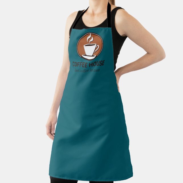 Tablier Minimal simple café carte de visite barista (Insitu)