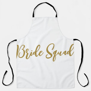 Tablier minimale add your name text bridesmaid gijd