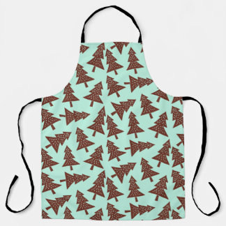 Tablier Mint Choc Contemporain Arbre de Noël Motif