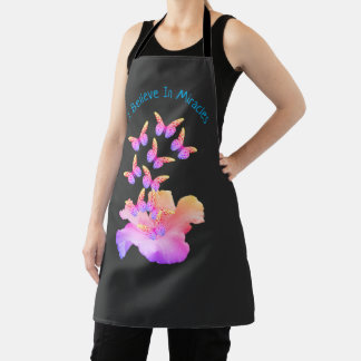 Tablier Miracles Inspirants Hibiscus Et Papillons