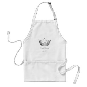 Tablier Miss America B&W Crown Apron Date de création