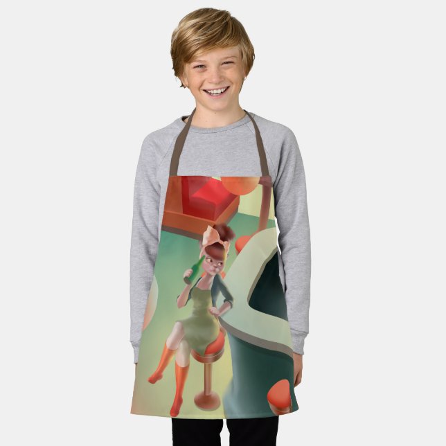 Tablier Miss Meow - Late Night Bar Series (Porté)