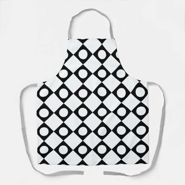 Tablier Mod Retro 60's White (Recto)