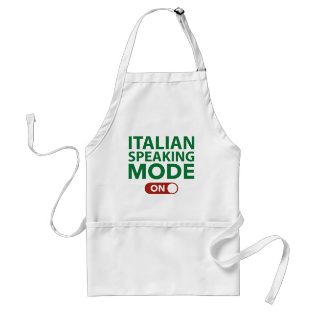 Tablier Mode d'expression italien activé (Devant)
