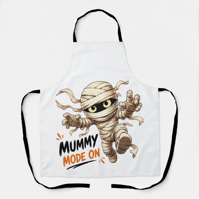 Tablier Mode Maman Chouette Pour Halloween (Recto)