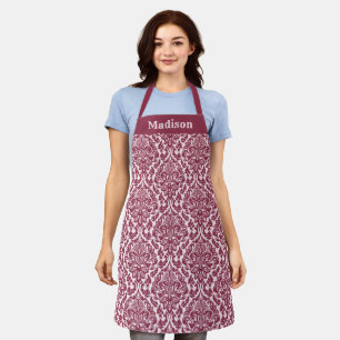 Tablier Modèle Damask Nom personnalisé