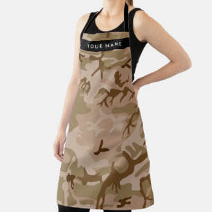 Tablier Modèle de camouflage du désert, Votre nom, Personn