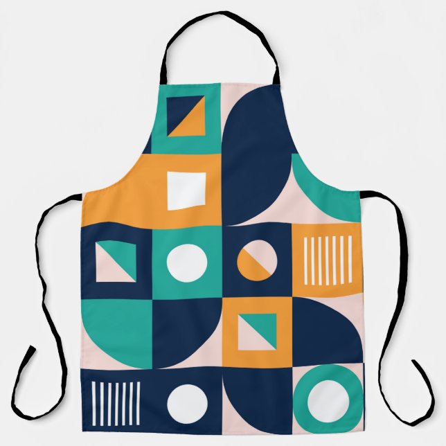 Tablier Modèle de composition de couleur géométrique avec  (Recto)