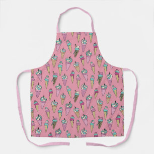 Tablier Modèle de cône de glace rose