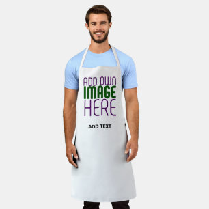 TABLIER MODÈLE DE TEXTE D'IMAGE BLANCHE SIMPLE MODERNE