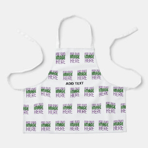 TABLIER MODÈLE DE TEXTE D'IMAGE BLANCHE SIMPLE MODERNE