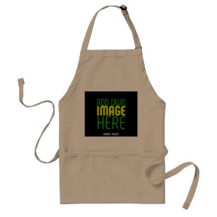 TABLIER MODÈLE DE TEXTE D'IMAGE NOIRE ÉDITABLE BROWN MODER