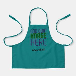 TABLIER MODELE DE TEXTE D'IMAGE VERT TEAL MODIFIABLE MODER