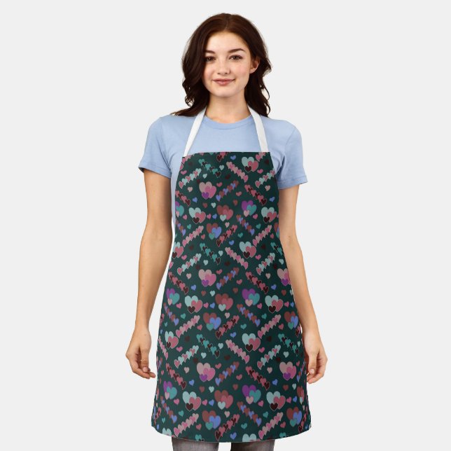 Tablier Modèle floral cool (Porté)