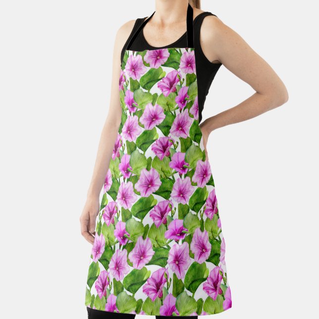 Tablier Modèle floral de la gloire du matin (Insitu)