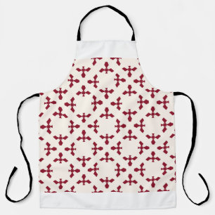 Tablier Modèle floral géométrique abstrait vintage. Seamel