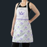 Tablier Modèle floral pourpre moderne<br><div class="desc">Ajoutez une touche contemporaine à votre cuisine grâce à ce tablier moderne aux motifs floraux violets. Parfait pour la cuisine,  la cuisson ou l'artisanat,  il allie style et fonctionnalité tout en vous gardant à l'aise. Idéal pour cuisiniers,  boulangers,  ou comme un cadeau réfléchi pour toute occasion.</div>