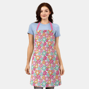 Tablier Modèle floral rétro couleur mignon