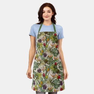Tablier Modèle floral tropical