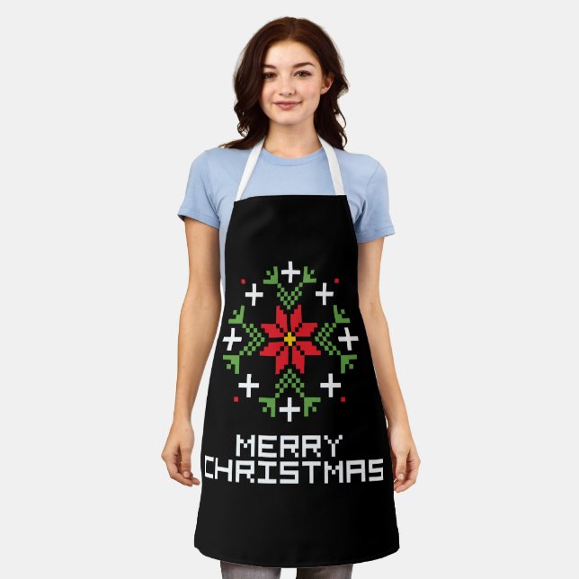 Tablier Modèle Joyeux Noël 6 (Porté)