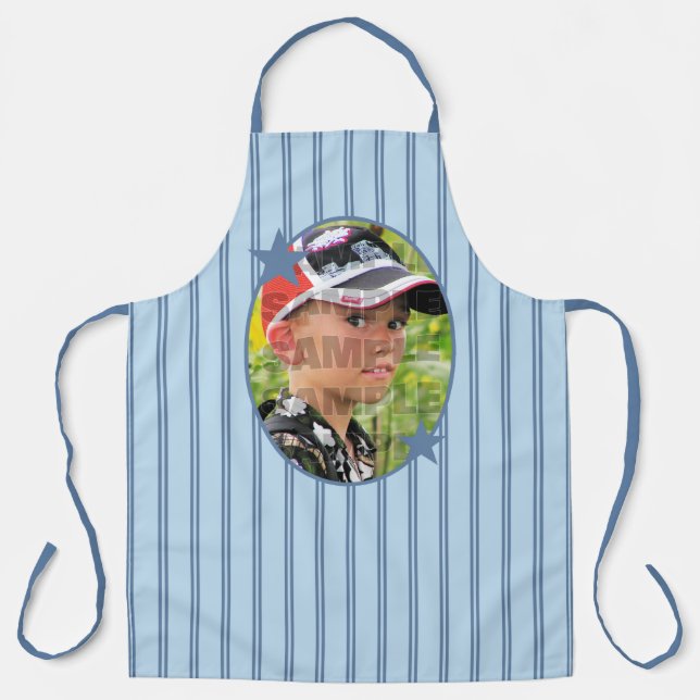 Tablier Modèle photo Bleu (Recto)
