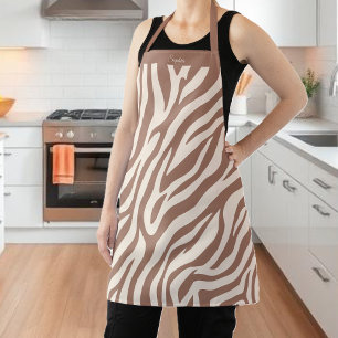 Tablier Modèle Zebra-Mocha Mousse