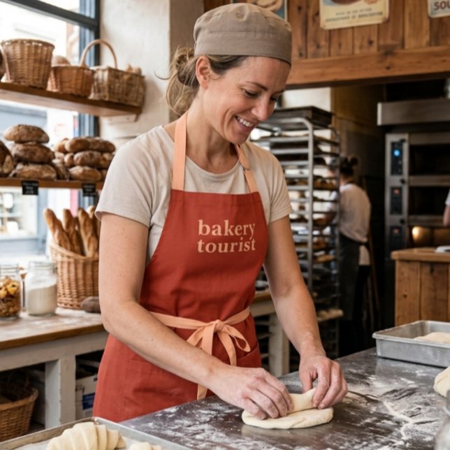 Tablier Modern Bakery Tourist | Orange foncé (Bakery tourist apron)