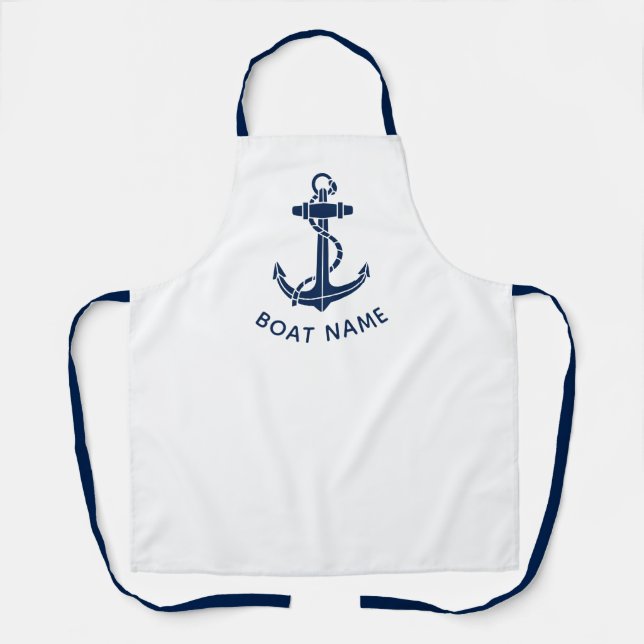 Tablier Modern Boat Anchor Beach House Custom (Recto)