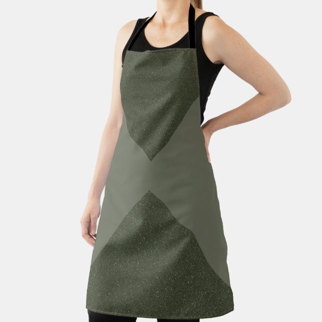 Tablier moderne à écran plat vert mousse (Insitu)