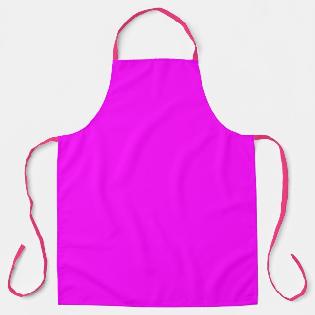 Tablier moderne à impression rose magenta vif (Recto)