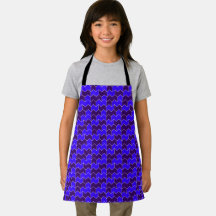 Moderne bleu royal et violet géométrique en zigzag