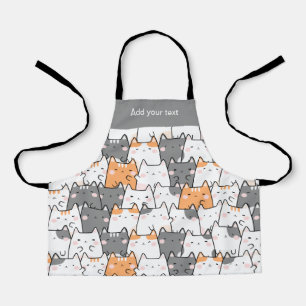 Tablier Moderne Cute Kawaii Funny Chats Motif