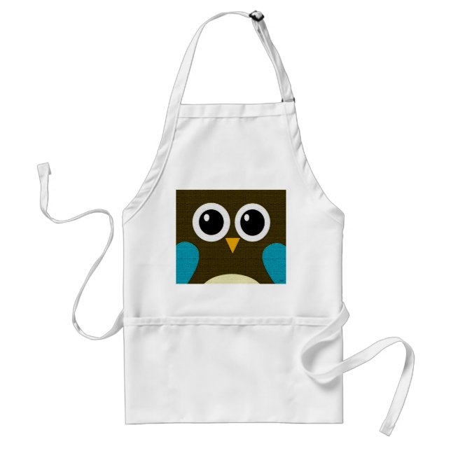 Tablier moderne de hibou de huée (Devant)