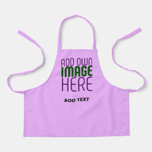 TABLIER MODERNE ÉDITABLE SIMPLE MAUVE IMAGE MODÈLE TEXTE