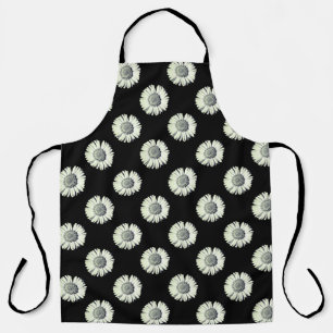 Tablier Moderne Gras Noir Et Blanc Faisy Motif Élégant